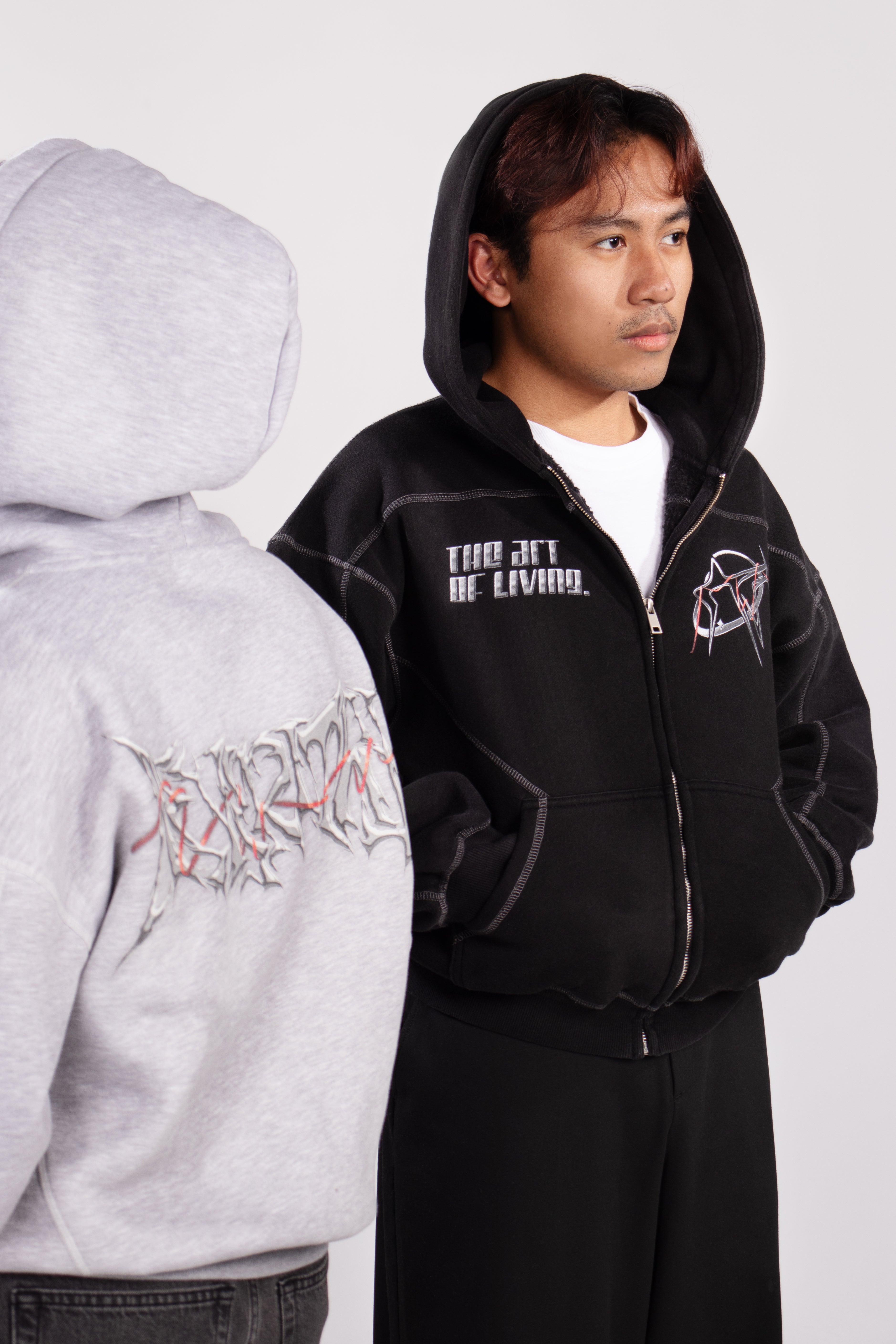 AeVeritas 2068 - Dark Contrast Stitched Hoodie