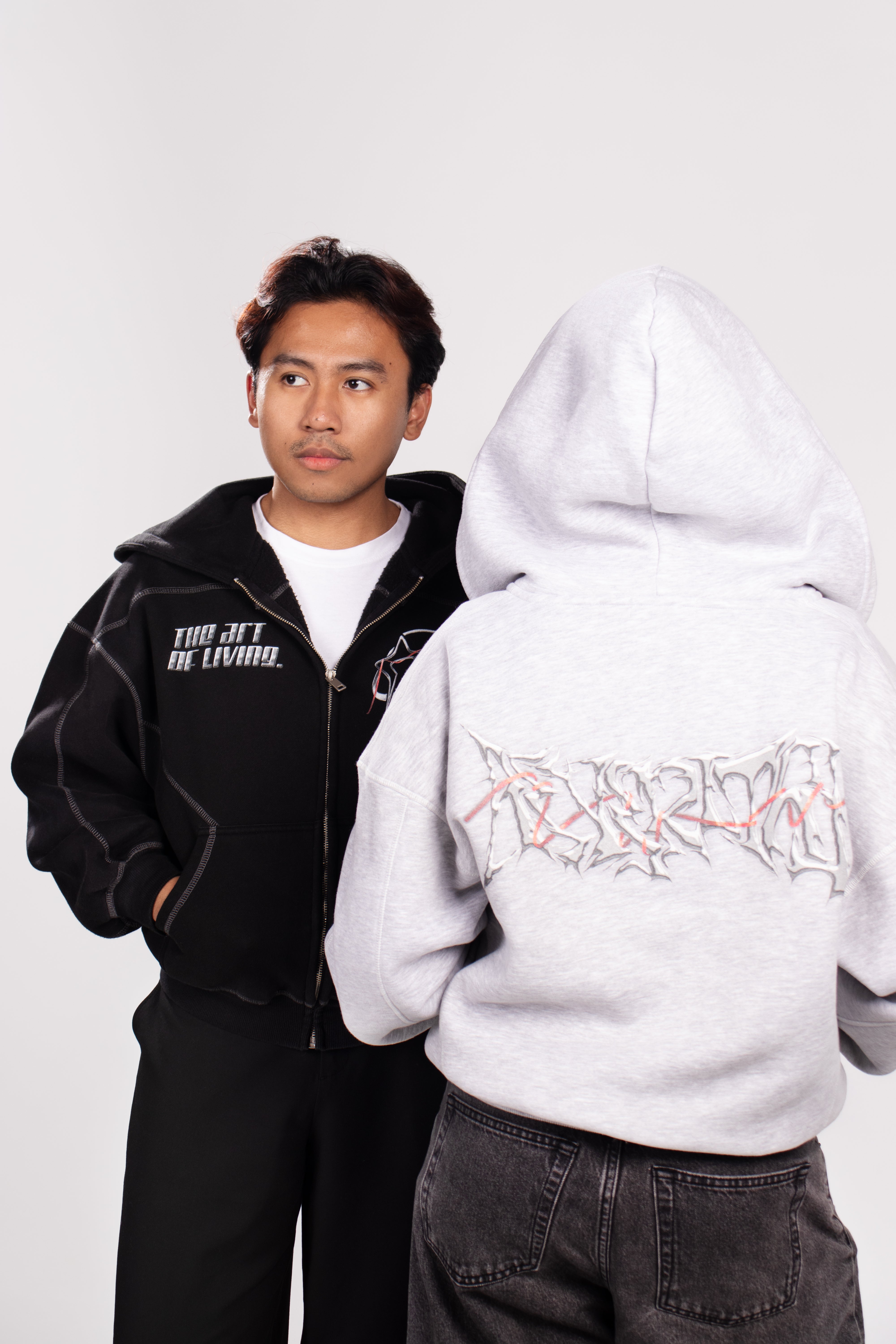 AeVeritas 2068 - Dark Contrast Stitched Hoodie