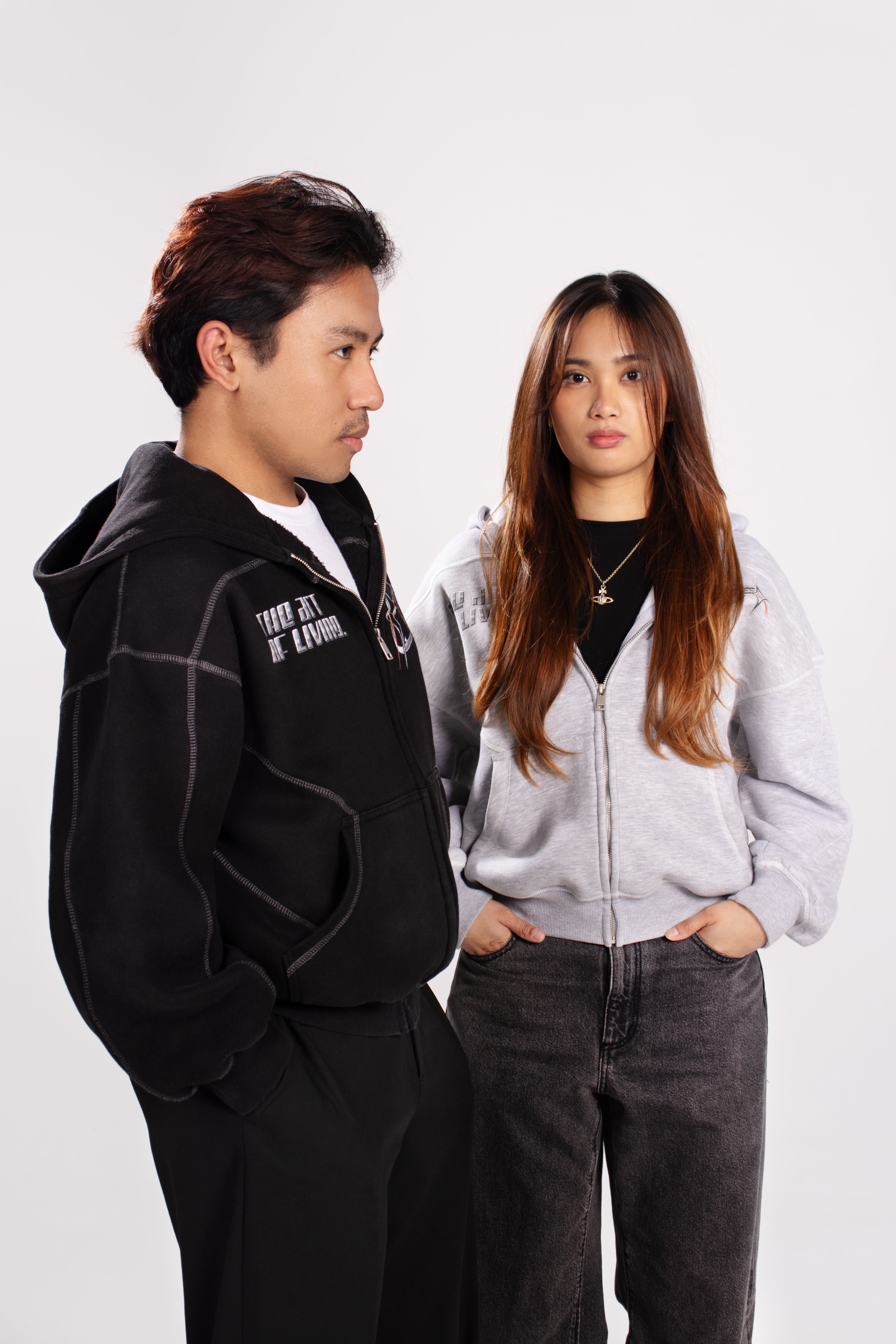 AeVeritas 2068 - Dark Contrast Stitched Hoodie
