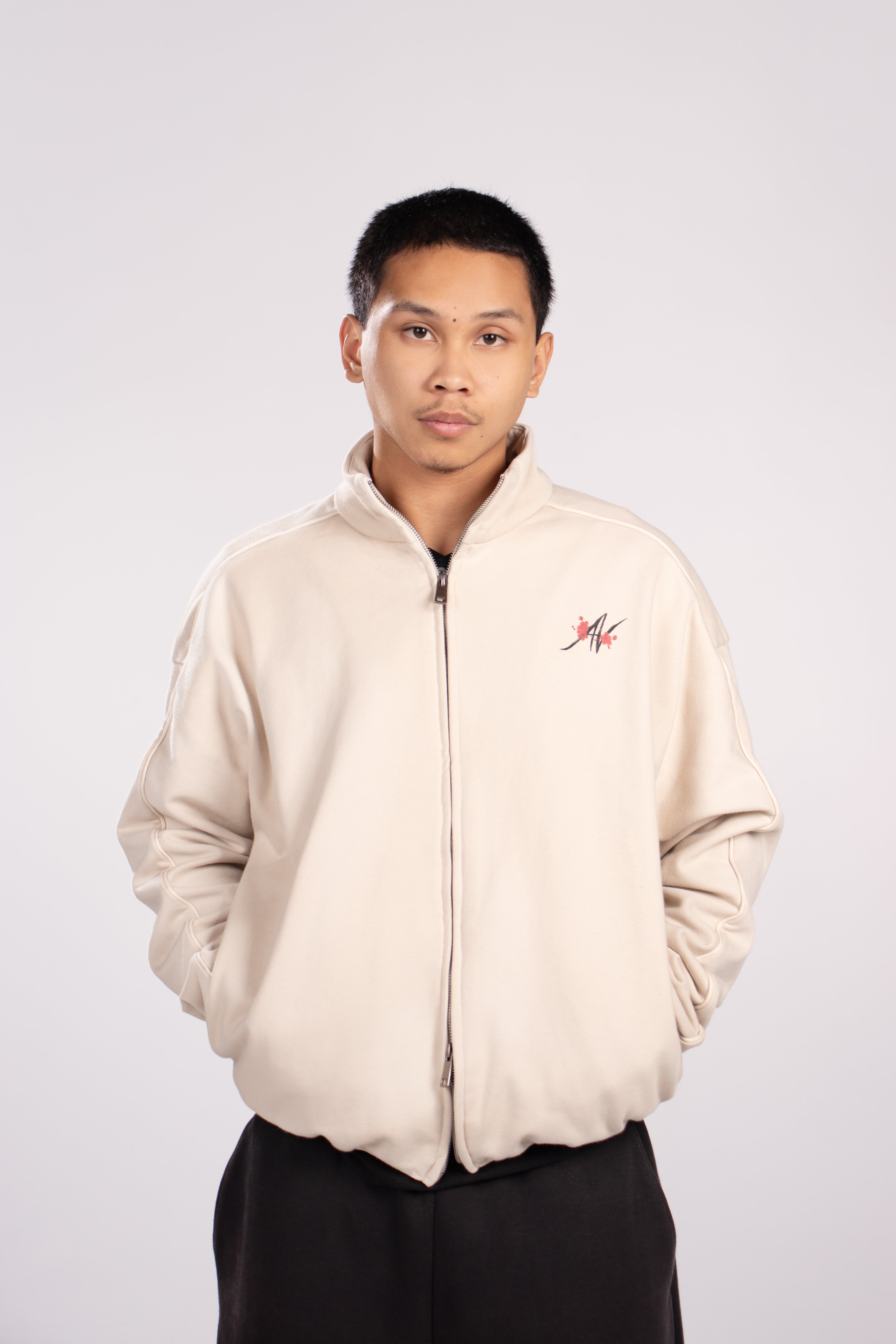 Plum Blossoms Heavyweight Collar Jacket