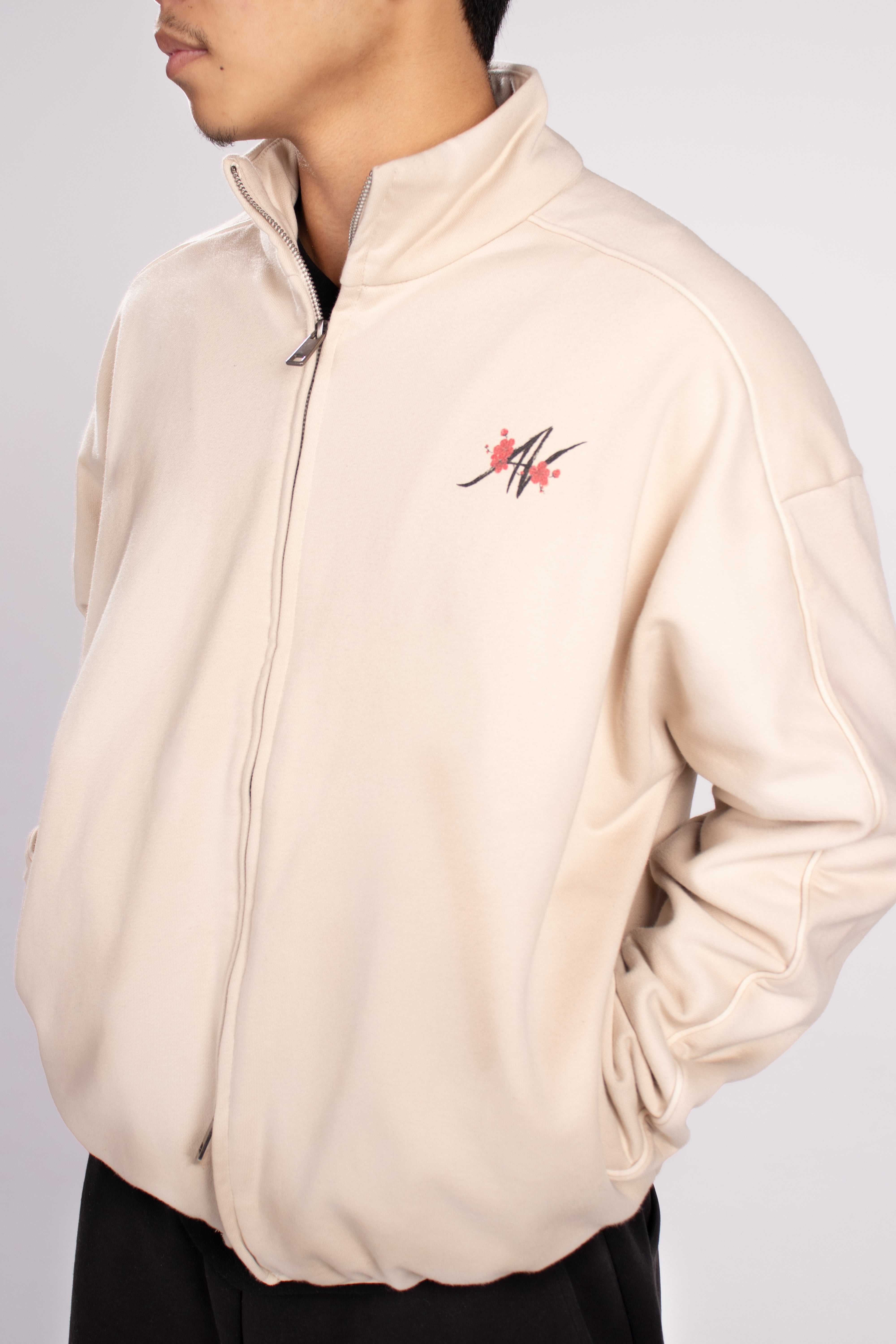 Plum Blossoms Heavyweight Collar Jacket