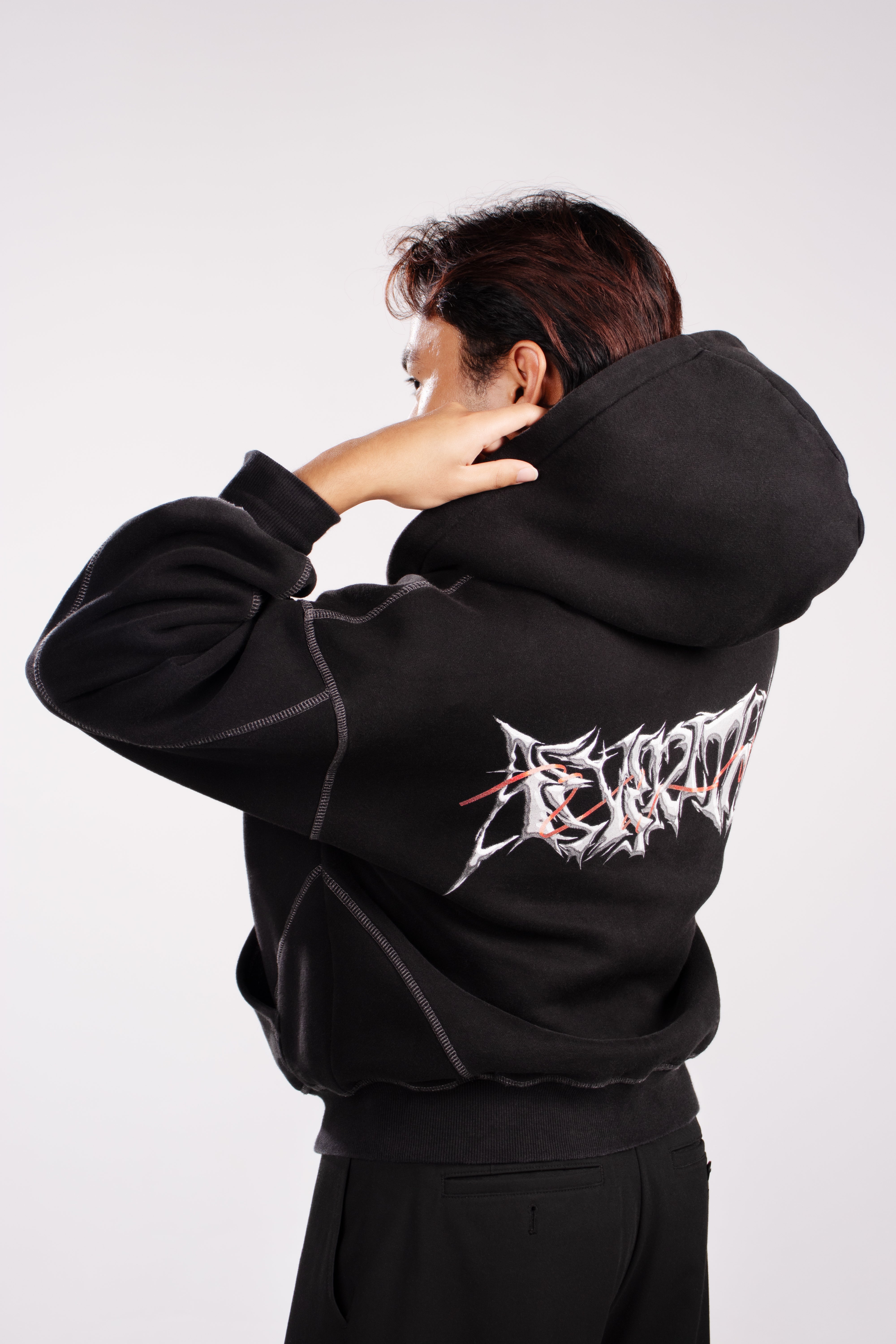 AeVeritas 2068 - Dark Contrast Stitched Hoodie
