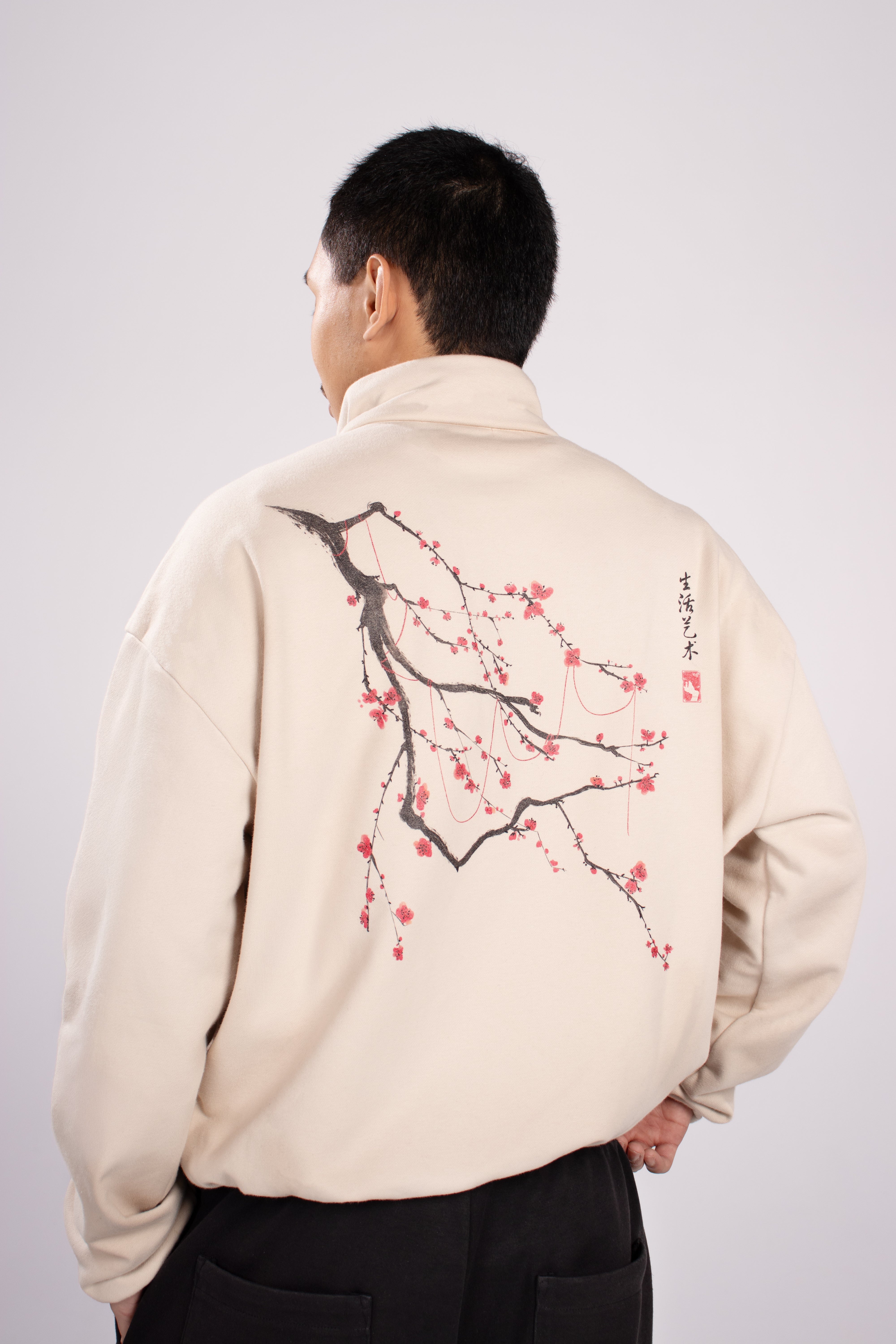 Plum Blossoms Heavyweight Collar Jacket