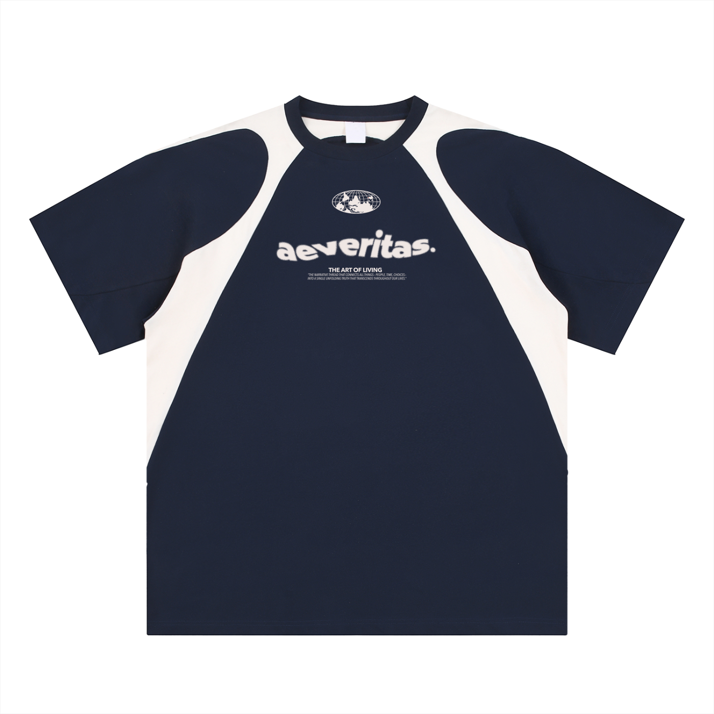 AeVeritas The World - Classic Tee (Front of Navy Blue variant)