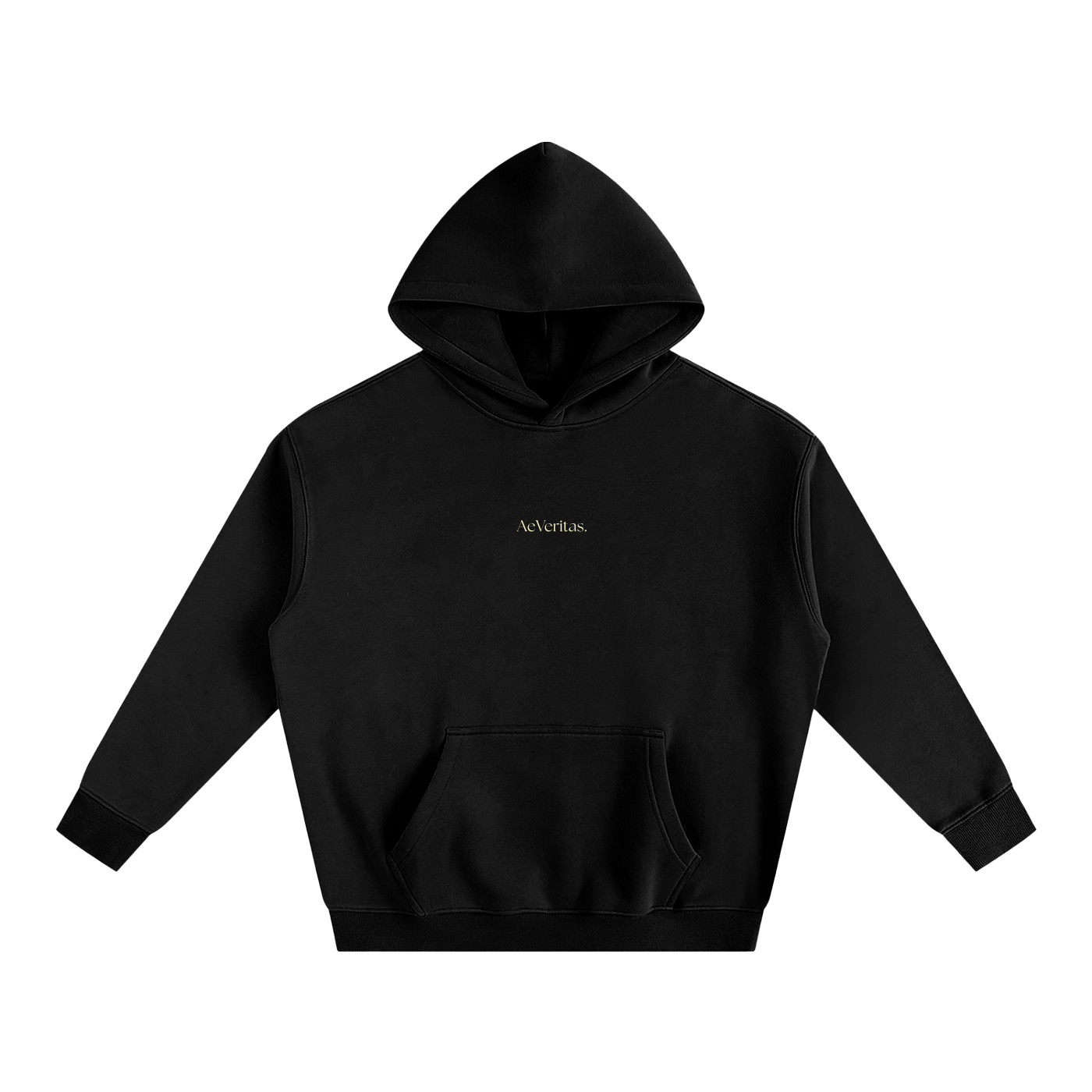 Minimal AeVeritas Hoodie - Black